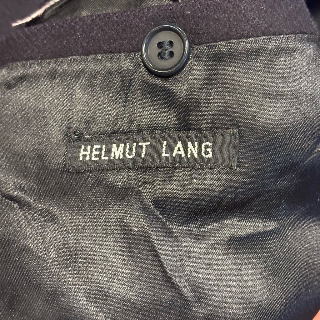 HELMUT LANG ヘルムートラング Black Label Double Breasted Wool Coat