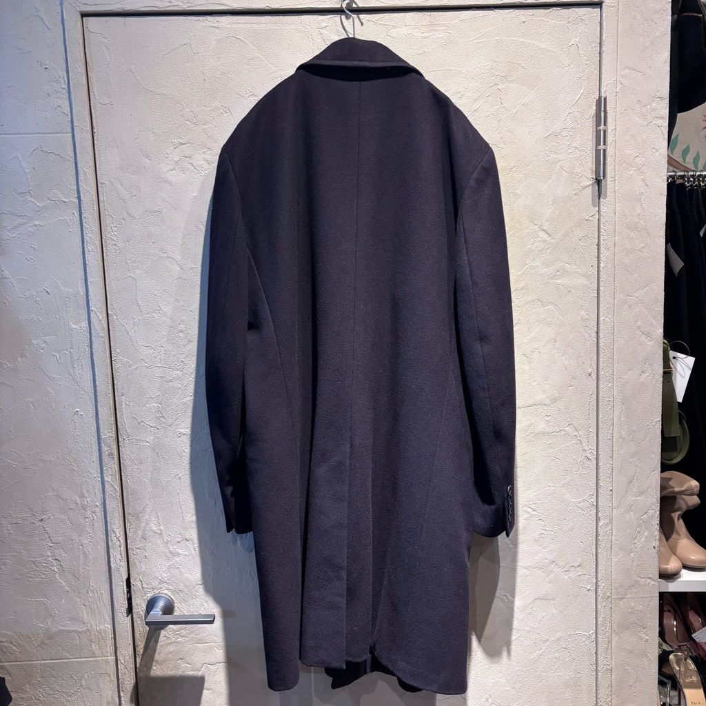 HELMUT LANG ヘルムートラング Black Label Double Breasted Wool Coat