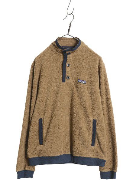 パタゴニア シアーリング ボタン フリース プルオーバー メンズ M 21年製 ジャケット パイル アウトドア ブルゾン ジャンパー ツートン