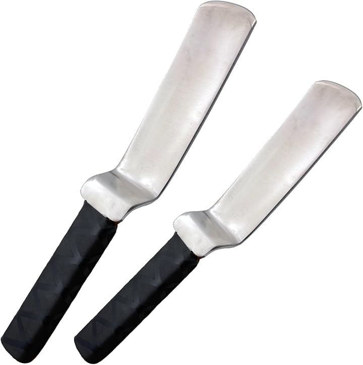 MARUHADO 板金ハンマー 板金工具 スプーンハンマー 車 叩き デントリペア 鈑金 ステンレス 凹み 修理 平板 フラット ならし (2個，  2個)