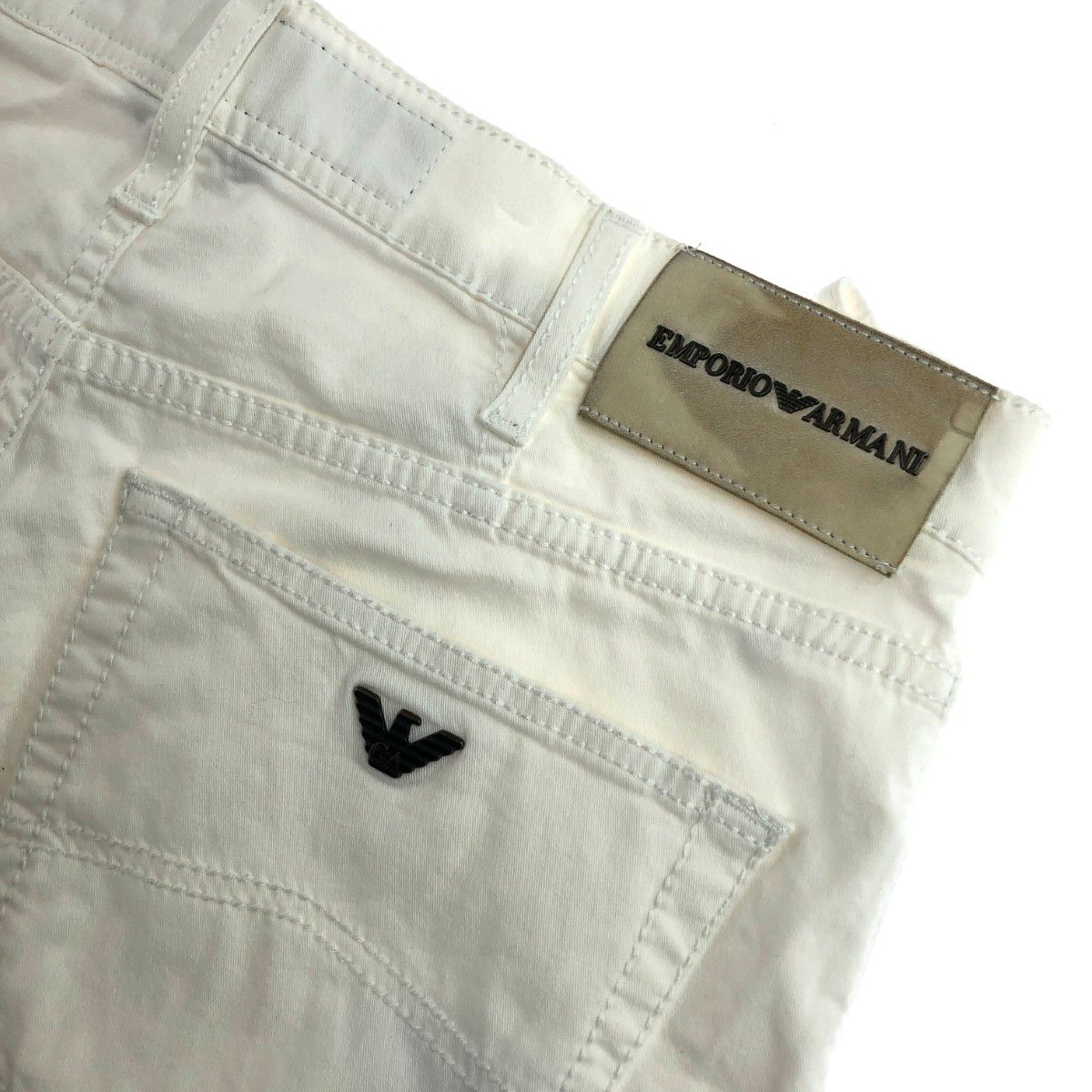 EMPORIO ARMANI エンポリオアルマーニ ホワイトデニムパンツ サイズ:33 