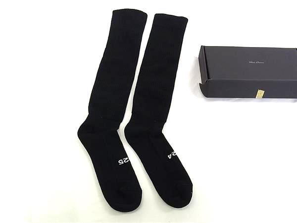 RICK OWENS リックオウエンス カシミヤ×ウール×エラスタン ソックス 表記サイズ 3 靴下 ブラック系 FS 4725