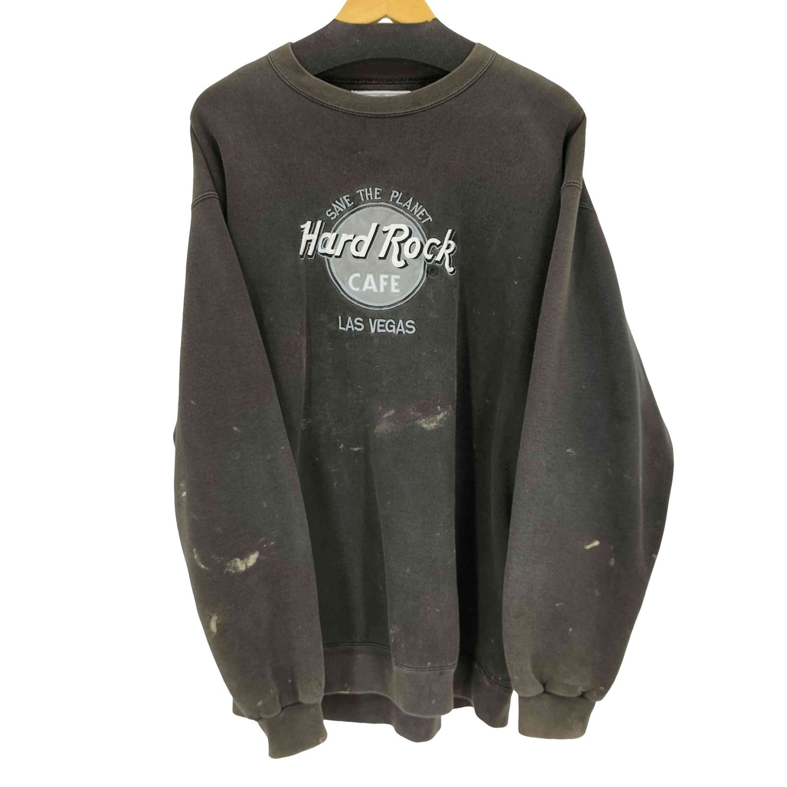 ハードロックカフェ Hard Rock Cafe 90S MADE IN USA 刺繍クルーネック