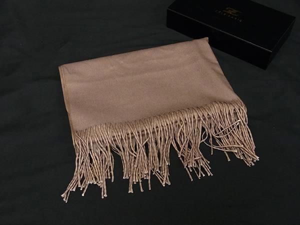 □美品□ ZELE PARIS ゼルパリ レーヨン100％ フリンジ マフラー
