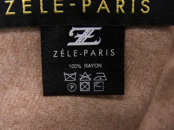 □美品□ ZELE PARIS ゼルパリ レーヨン100％ フリンジ マフラー
