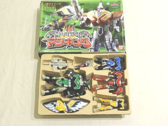 あり バンダイ 法戦隊マジレンジャー 魔神合体 DXマジキング ロボット おもちゃ フィギュア 7 K