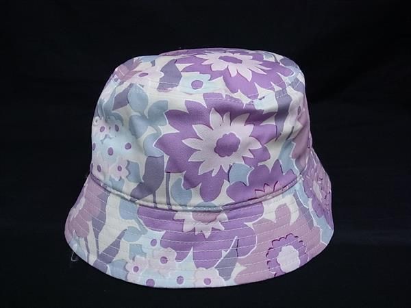□極美品□ COACH コーチ コットン100％ 花柄 フラワー バケットハット