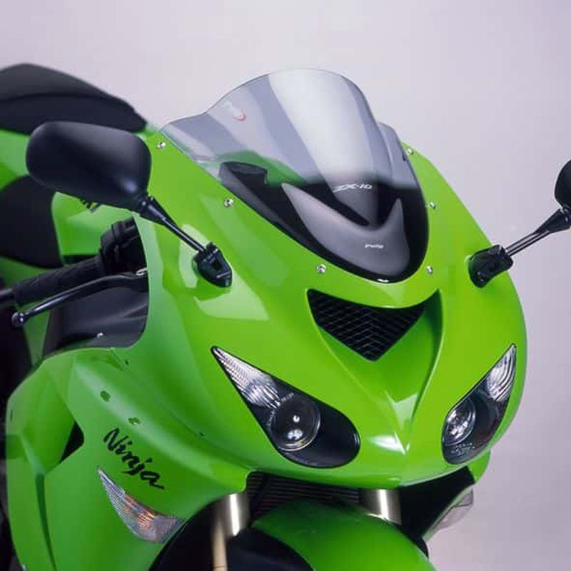 Puig 4053H RACING-SCREEN [SMOKE] Kawasaki ZX-10R (06-07) ZX-6R (05