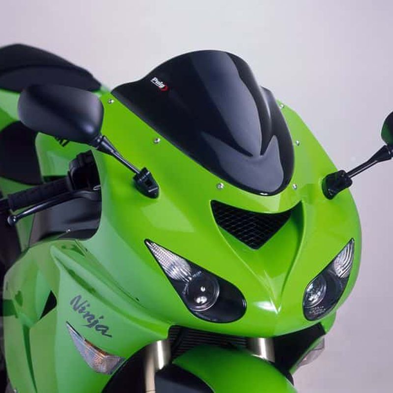 Puig 4053N RACING-SCREEN [BLACK] Kawasaki ZX-10R (06-07) ZX-6R (05