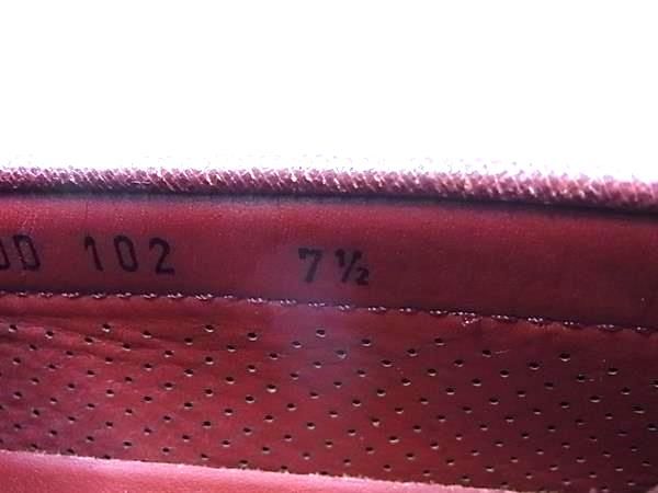 □極美品□ PRADA プラダ レザー パンチング ドライビングシューズ