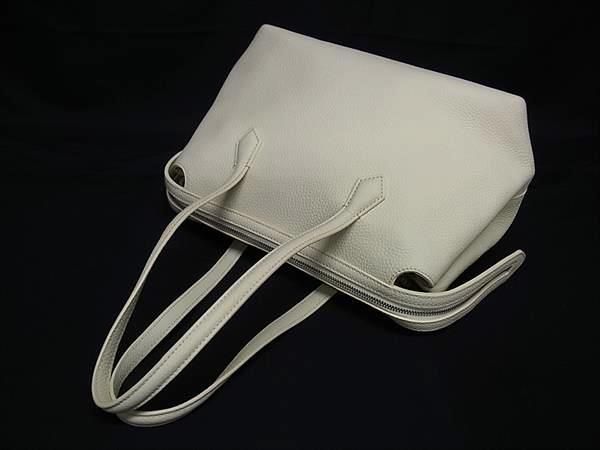 ■極美品■ VASIC ヴァジック グラフ ミニ レザー ハンドバッグ トートバッグ レディース アイボリー系 FU5552 □極美品□ VASIC ヴァジック グラフ ミニ レザー ハンドバッグ トート