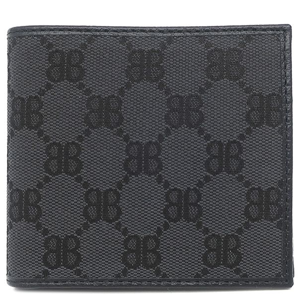 バレンシアガ BALENCIAGA 二つ折り財布 グッチコラボ ザ ハッカー