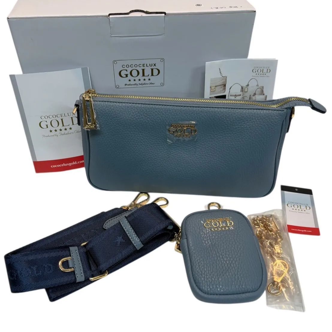 F-015-202 未使用 ココセリュックスゴールド COCOCELUX GOLD ミンク