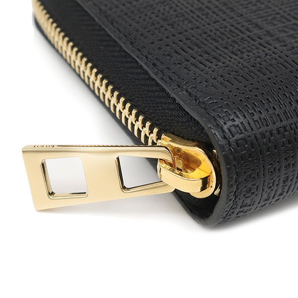ロエベ LOEWE 長財布 リネン ジップアラウンド ウォレット レザー