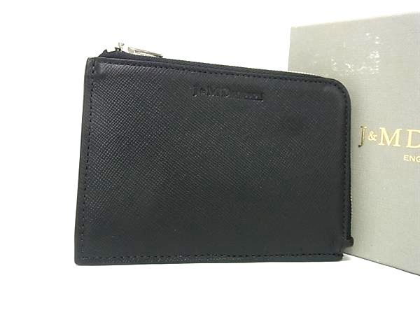 ■新品同様■ J＆M DAVIDSON ジェイアンドエムデヴィッドソン レザー パース ケース 小銭入れ ブラック系 FV3755 □新品同様□ J&M DAVIDSON ジェイアンドエムデヴィッドソン レザー