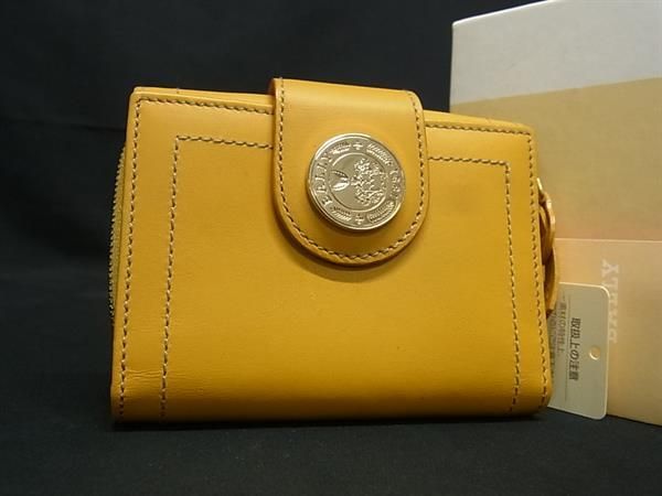 ■美品■ BALLY バリー レザー 二つ折り 財布 ウォレット 小銭入れ カード入れ レディース メンズ イエロー系 GA5748 □美品□ BALLY バリー レザー 二つ折り 財布 ウォレット 小銭入れ