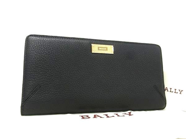 BALLY バリー レザー 二つ折り 長財布 ウォレット 小銭入れ レディース ブラック系 FP 8438