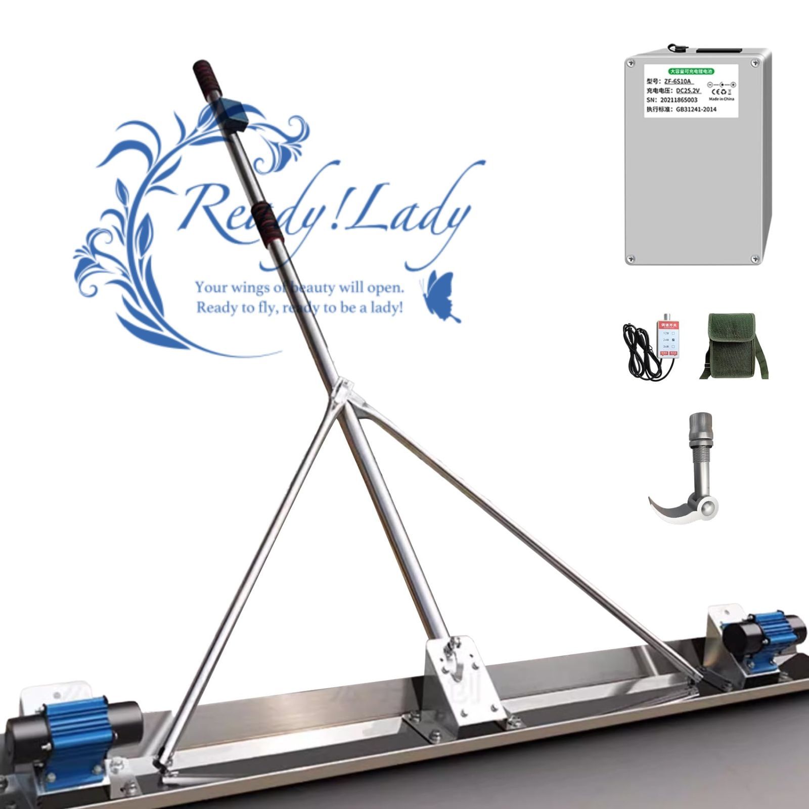 土間仕上げツール 電動スクリード 200 W二重モーター 高周波振動 1 5 m コンクリート仕上作業 ステンレス鋼 トップコート仕上作業 携帯用 簡単 便利 省力化 工事現場 舗装工事 建設機械 振動 均し機械 均し 仕上げ