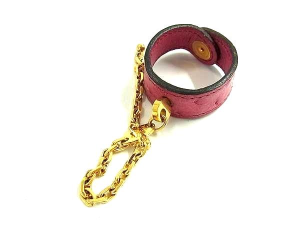 □極上□本物□美品□ HERMES エルメス オーストリッチ ゴールド金具