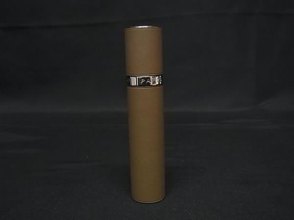 HERMES エルメス レザー レフィラブル アトマイザー 香水ケース エトゥープ グレージュ系 FU 5432