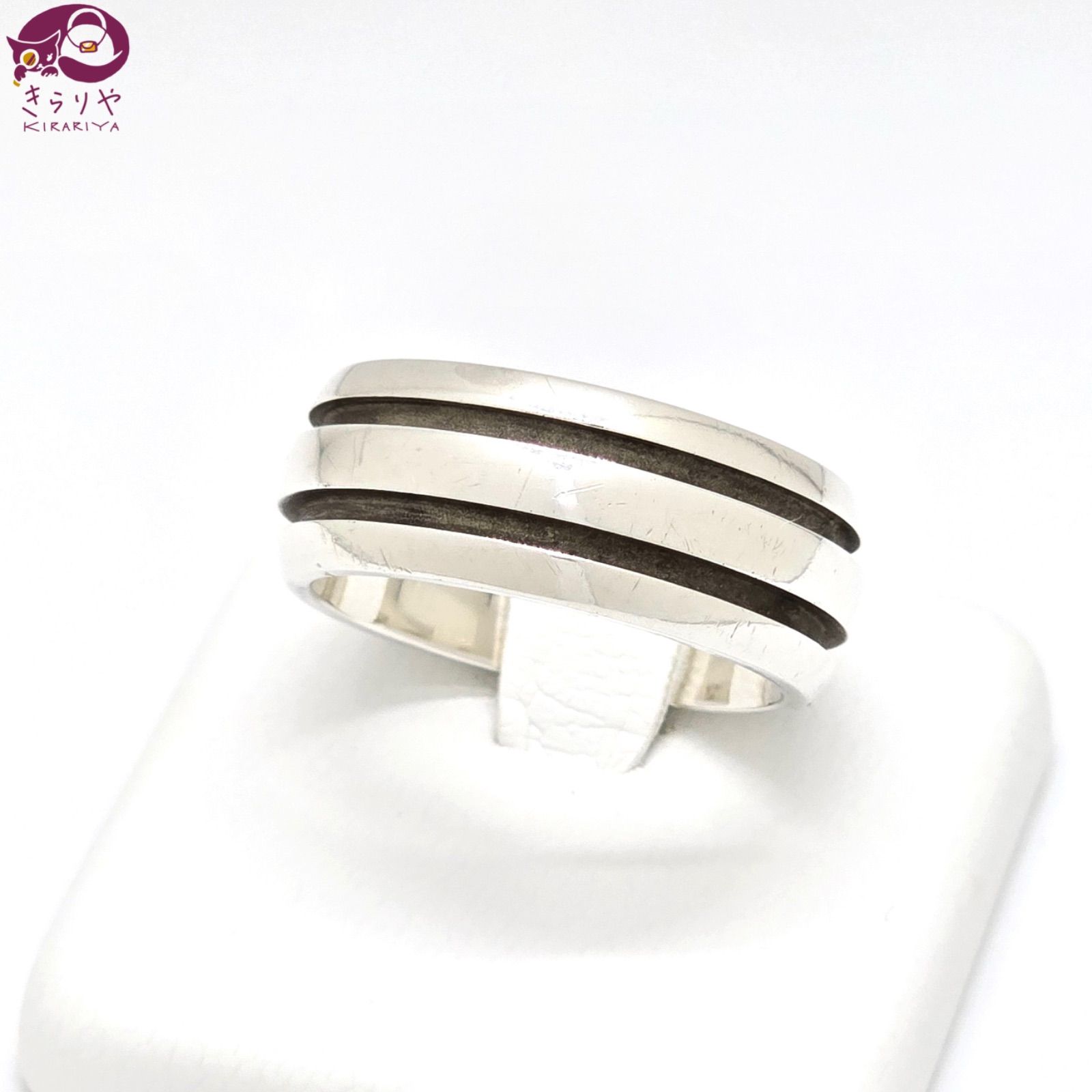 【⭐9/23マデの出品⭐】 ティファニー★リング グルーブド ダブルライン ティファニー TIFFANY & CO. グルーブド ダブルライン リング シルバー