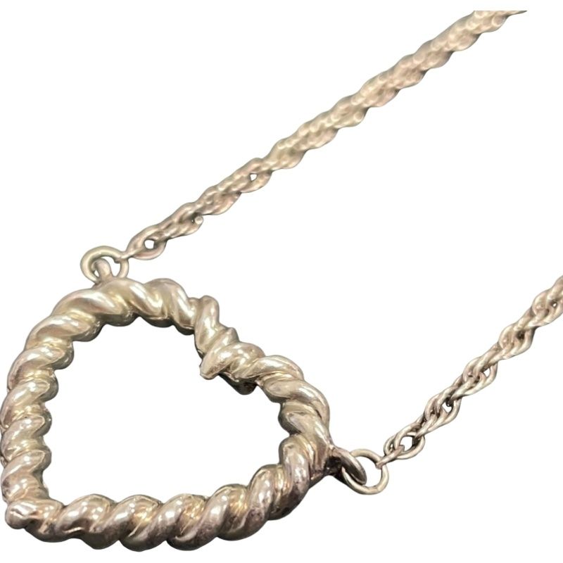 TIFFANY & Co. ティファニー ツイストハート ネックレス シルバー 925