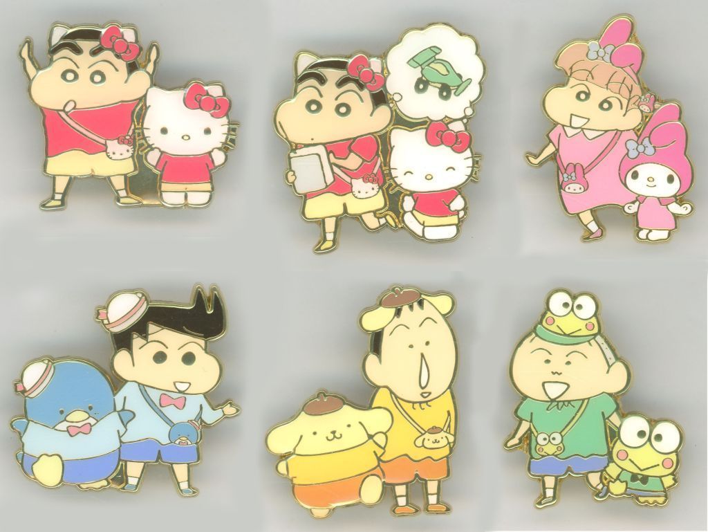 新品】バッジ・ビンズ 【ボックス】クレヨンしんちゃん×サンリオ