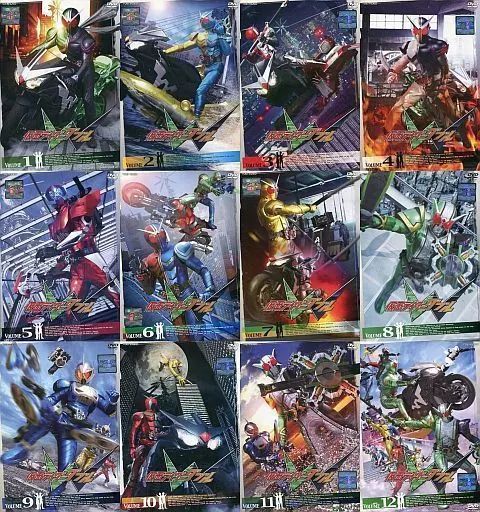 特撮 レンタルアップDVD 仮面ライダーW ダブル 単巻全12巻セット