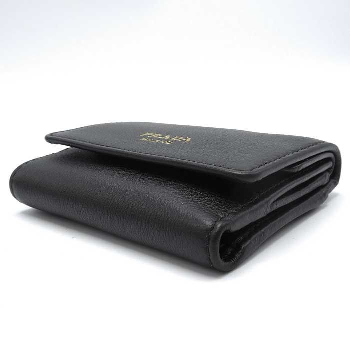 新品】プラダ 1MH043 SOFT GRAIN 財布 三つ折り財布 (小銭入れ有り
