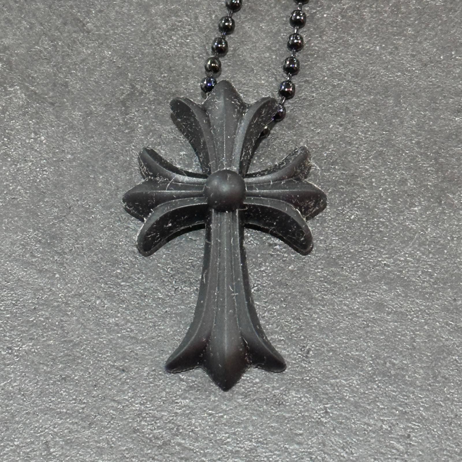 未使用 CHROME HEARTS 2025年 CHクロス ラバーネックレス シリコン