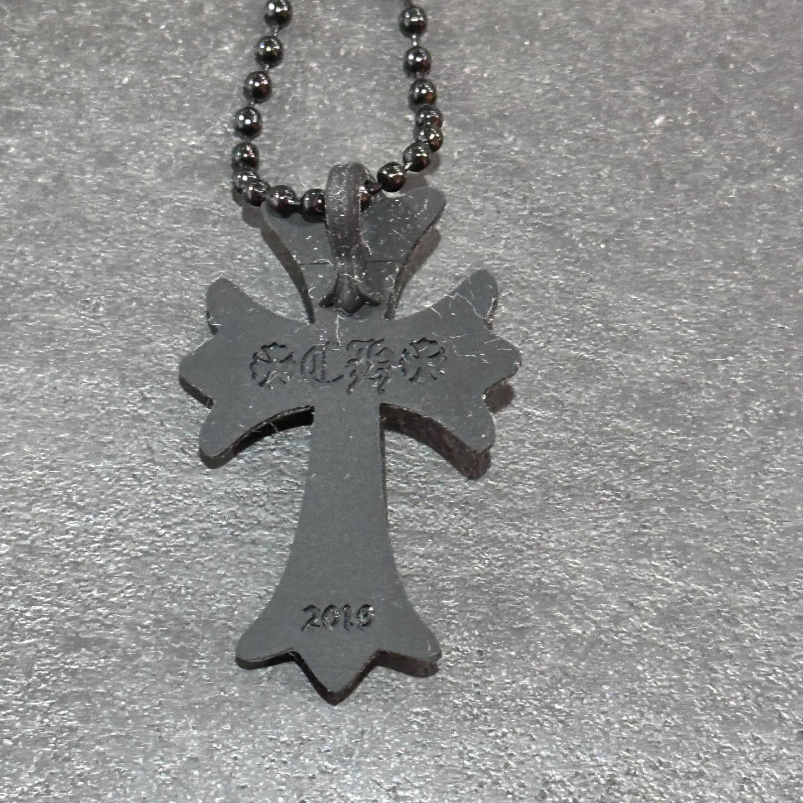 未使用 CHROME HEARTS 2025年 CHクロス ラバーネックレス シリコン 