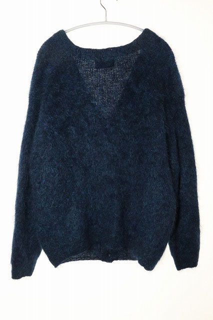 アンユーズド UNUSED 22AW MOHAIR KNIT CARDIGAN 7G NAVY SIZE 4