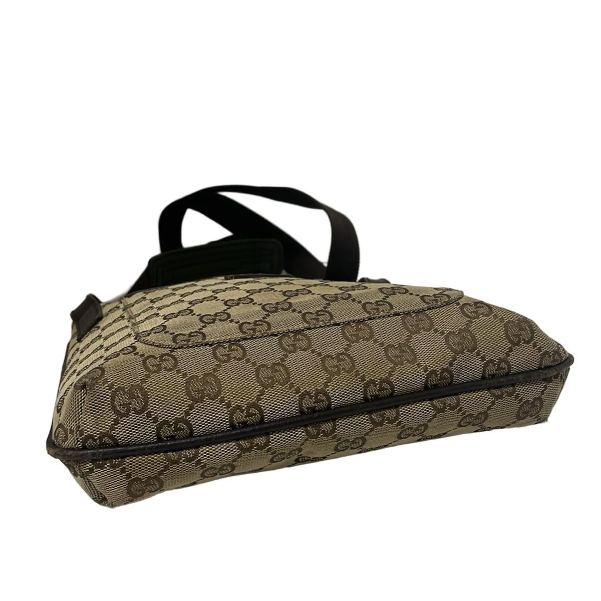 GUCCI(グッチ) ショルダーバッグ GG柄 122793 ベージュ×ダークブラウン レザー GUCCI(グッチ) ショルダーバッグ GG柄 122793 ベージュ×ダークブラウン