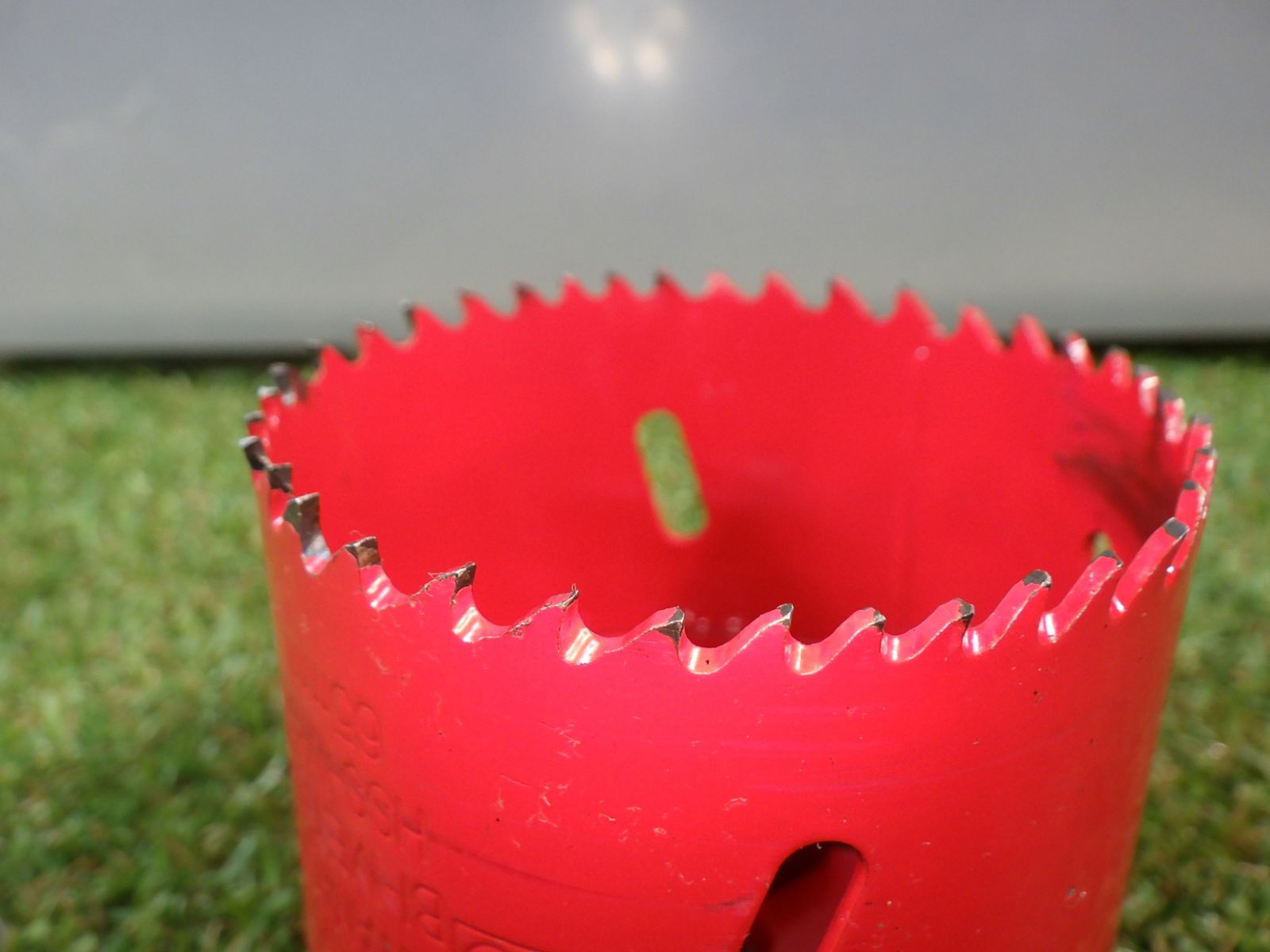 塩ビパイプの穴あけ作業に 品