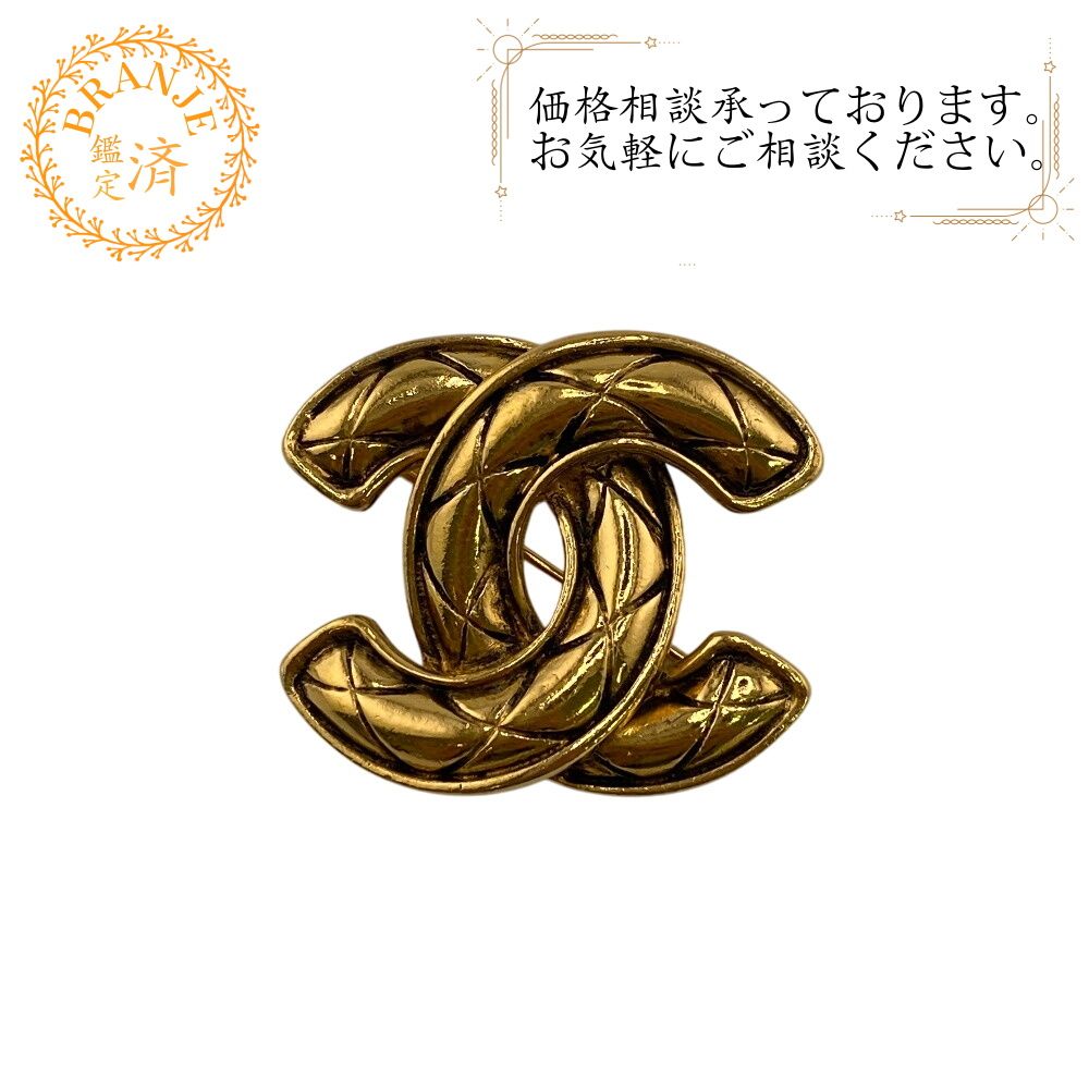 CHANEL シャネル ココマーク ブローチ ゴールド レディース