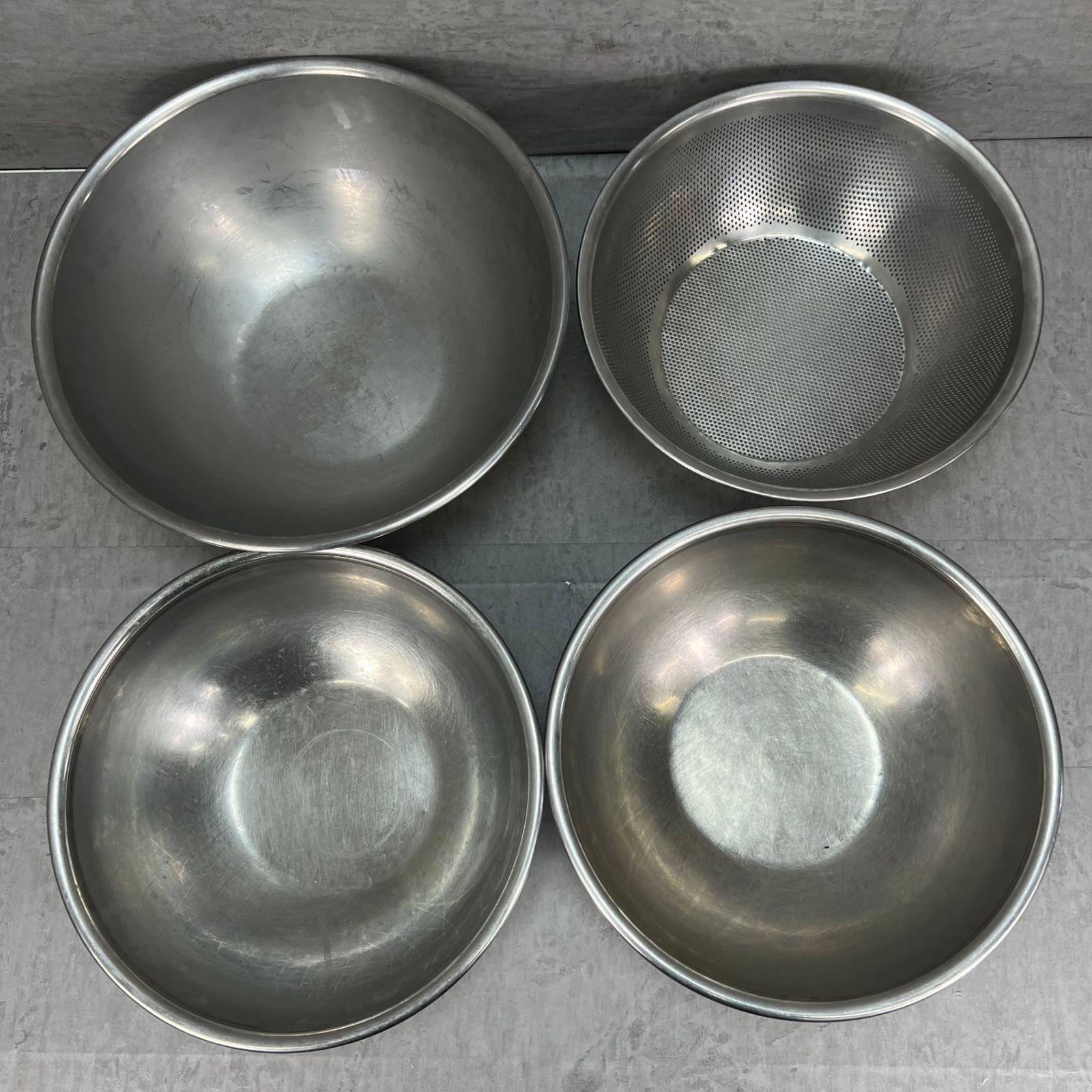 ステンレスボウル じょうごなど 調理器具18点まとめ 厨房機器 バット キッチン 料理