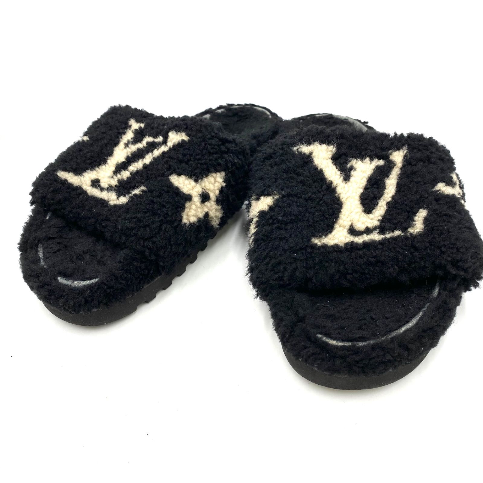 激レア✱最終値下げ ルイヴィトン サンダル モコモコ パセオ・ライン ミュール LOUIS VUITTON ルイヴィトン モノグラム パセオライン ムートン