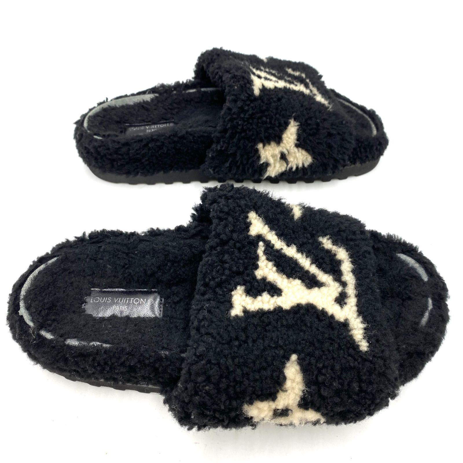 LOUIS VUITTON ルイヴィトン モノグラム パセオライン ムートン