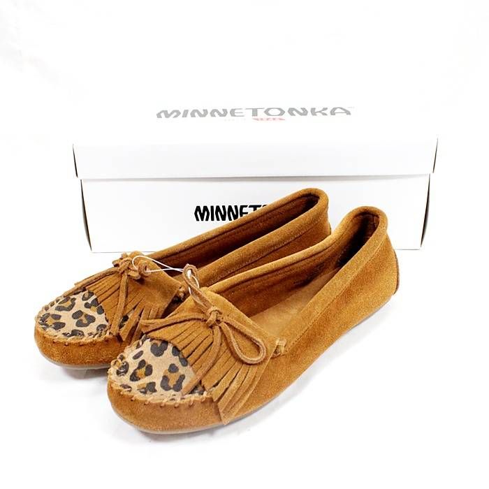 未使用品】ミネトンカ Kilty Casual Moc 25cm モカシン レオパード