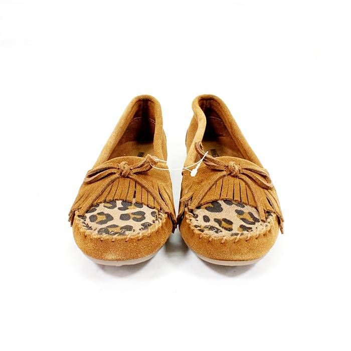 未使用品】ミネトンカ Kilty Casual Moc 25cm モカシン レオパード
