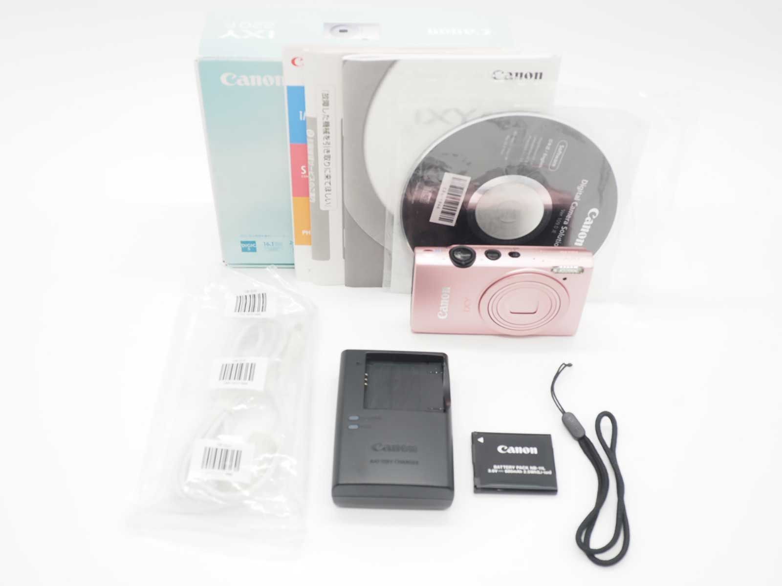 キャノン Canon IXY 220 F PowerShot Pink 16 1 MP Digital Camera w Box 元箱 Z 5640 A