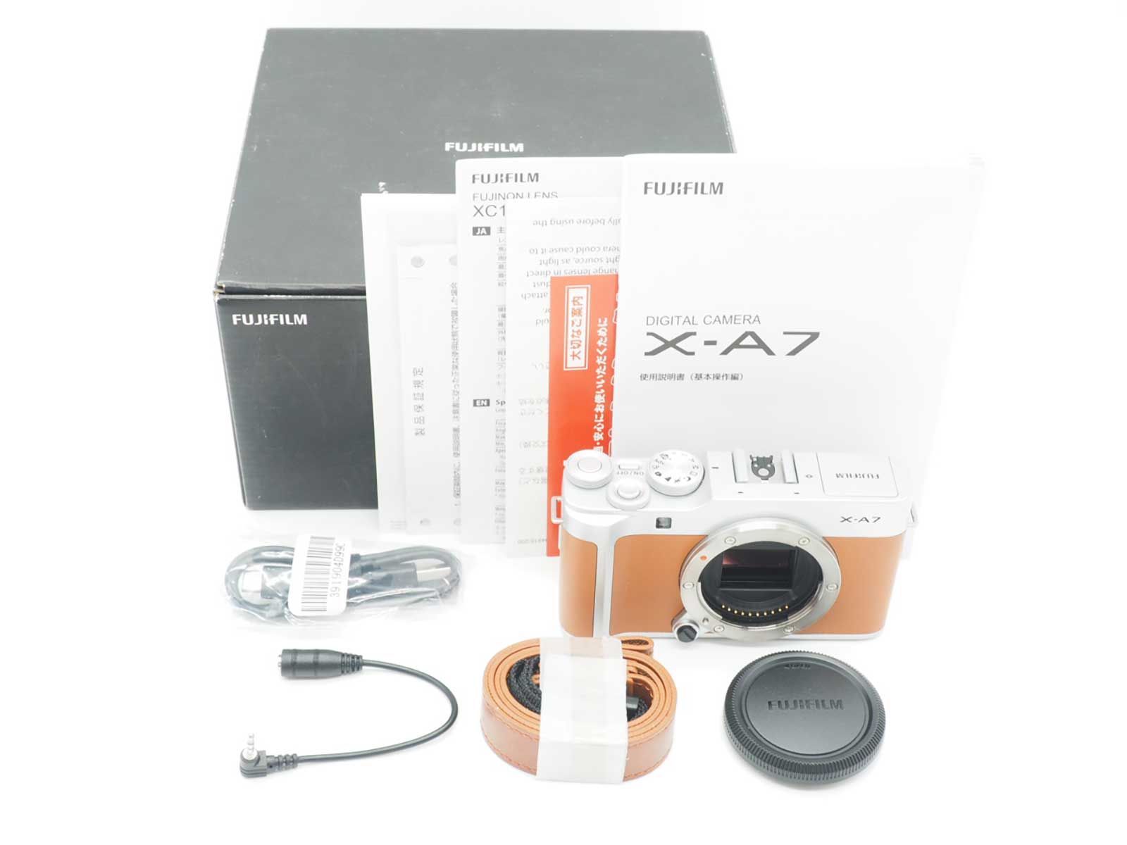 富士フィルム Fujifilm Fuji X A 7 24 MP Mirrorless Camera Body Caramel 元箱 Z 5648