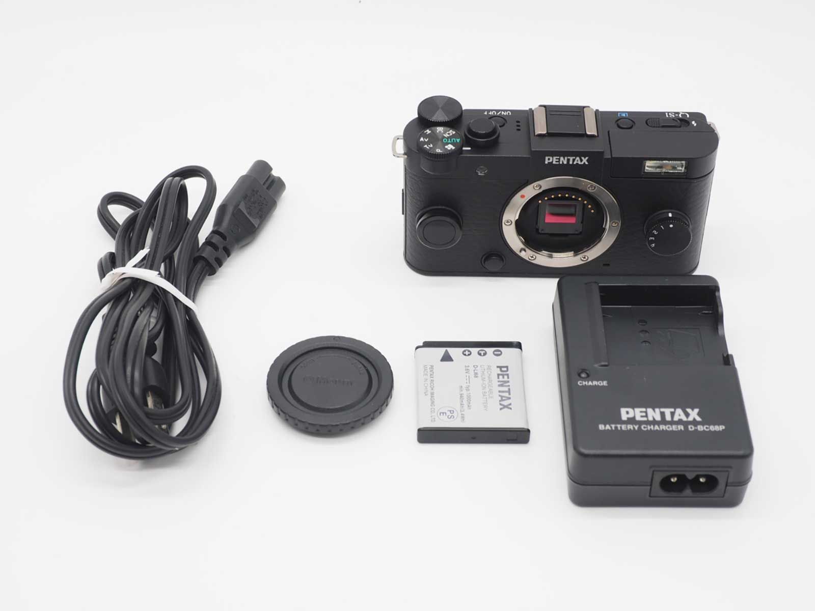 ペンタックス Pentax Q S 1 Digital Camera Black Body 2187 shots w Box Z 5659 A