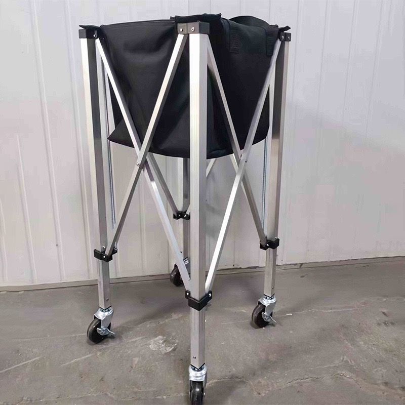 テニスボールバスケット キャスター付き 折りたたみ式 アルミ製