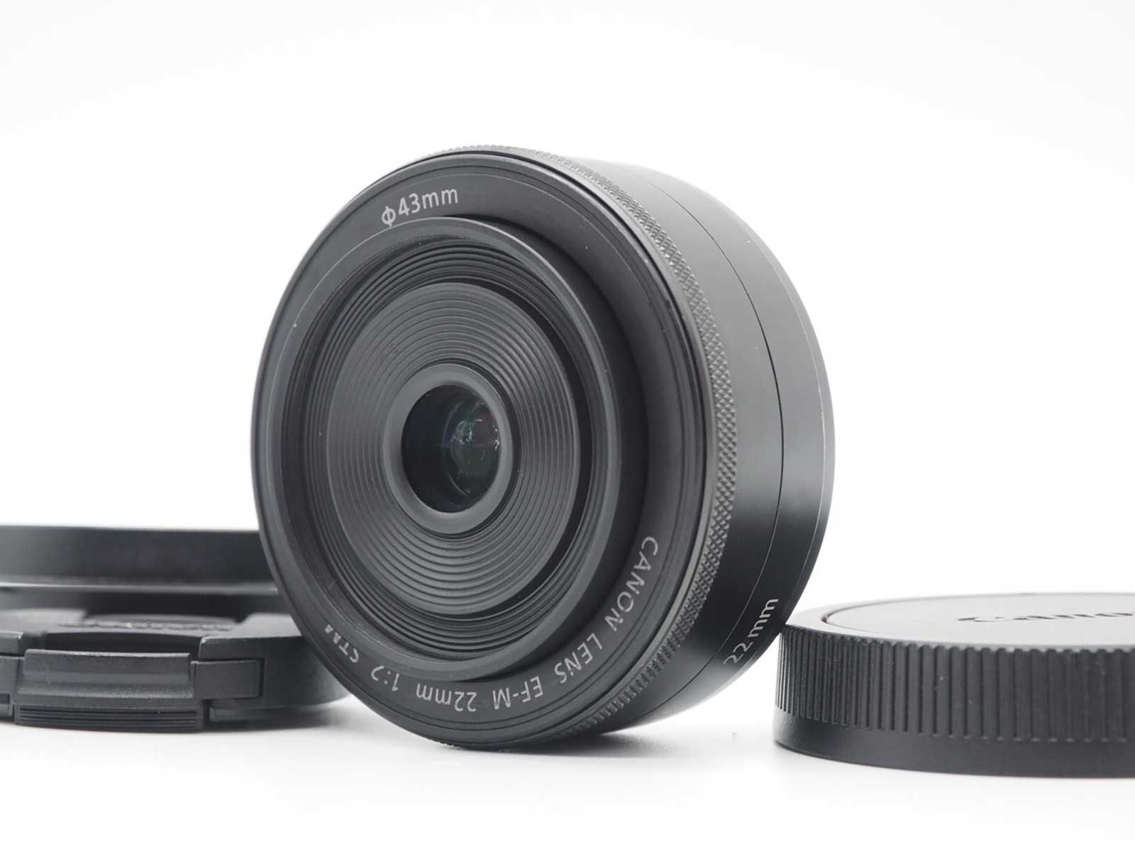 キャノン Canon EF-M 22 mm f 2 STM Lens for EOS M Mount Black 並品 Z 5654 A