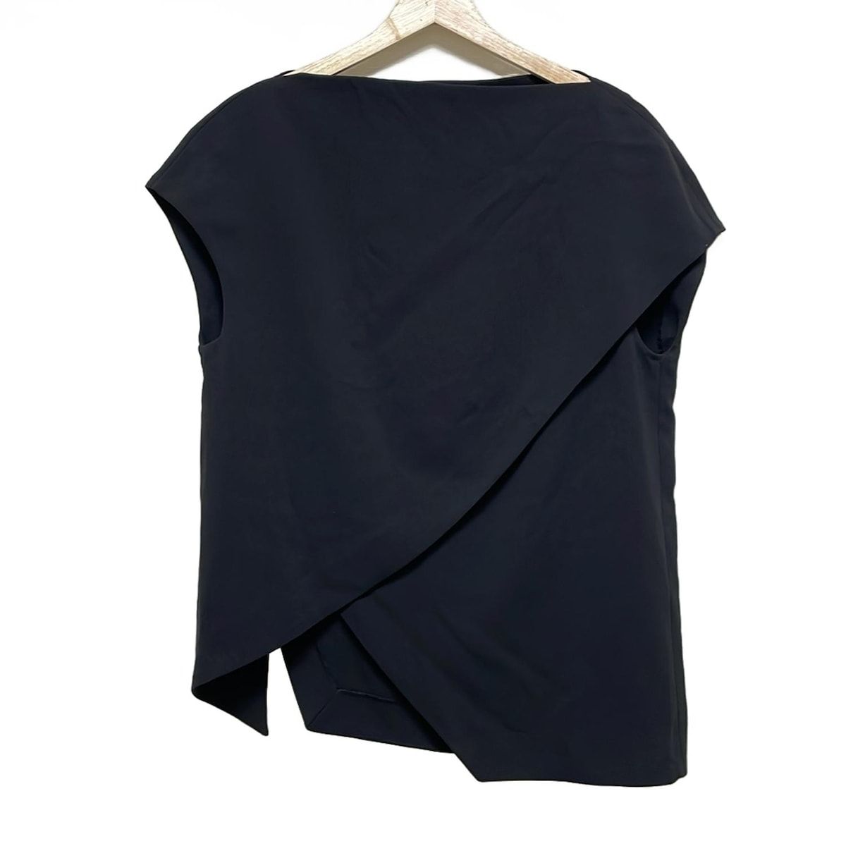 ENFOLD / 半袖カットソー/38/コットン/BLK/無地/300GA280-0880 ENFOLD(エンフォルド) 半袖カットソー サイズ38 M レディース - 黒