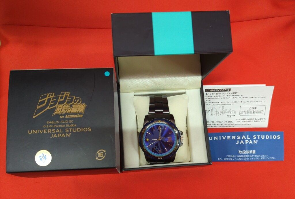 ジョジョの奇妙な冒険 THE ANIMATION ユニバーサルスタジオジャパン 腕時計 承太郎モデル