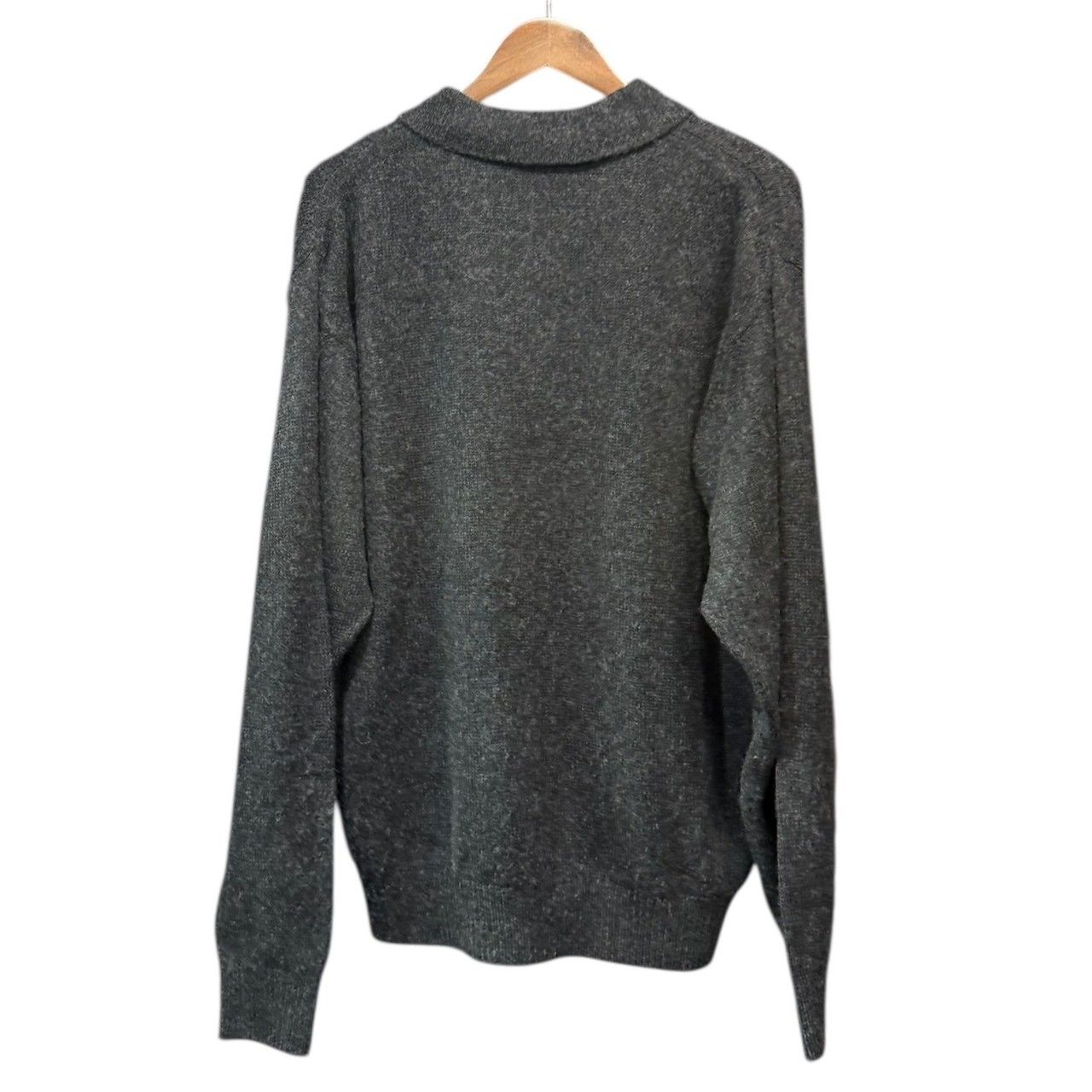URU ウル 25AW Knit polo ロングスリーブウールニットポロ 25FUK06 2 グレー 15081 URU ウル 25AW Knit polo ロングスリーブウールニットポロ 25FUK06 2