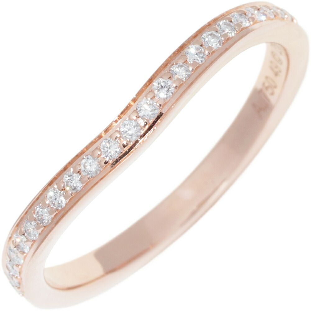 カルティエ 指輪 K18PG ダイヤ25P(0.09ct) バレリーナ カーブ