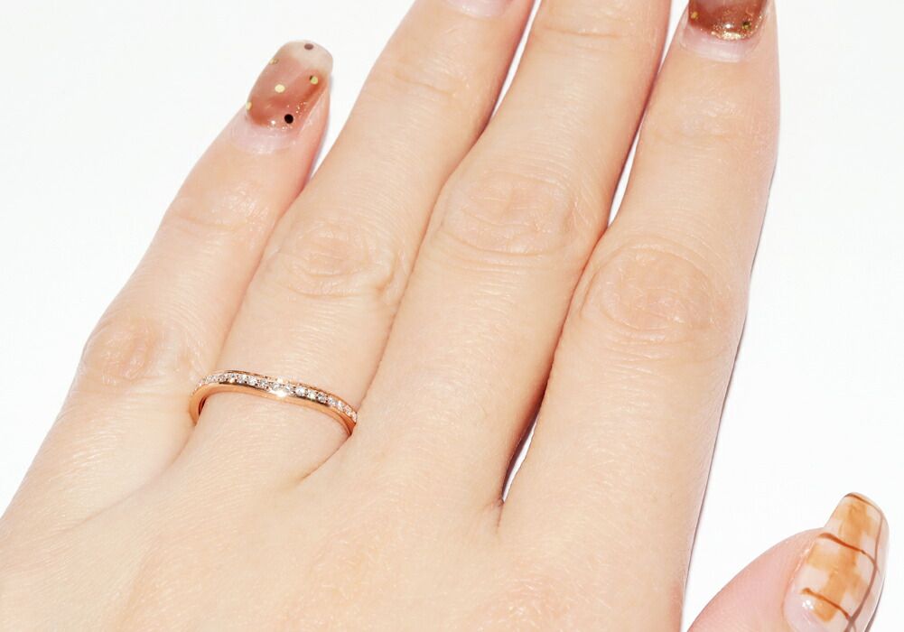 カルティエ 指輪 K18PG ダイヤ25P(0.09ct) バレリーナ カーブ